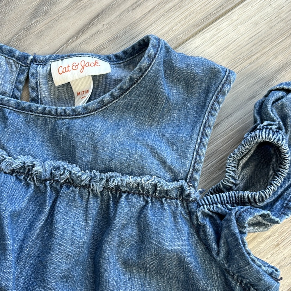Cat & Jack Denim Top - Picture 2 of 5